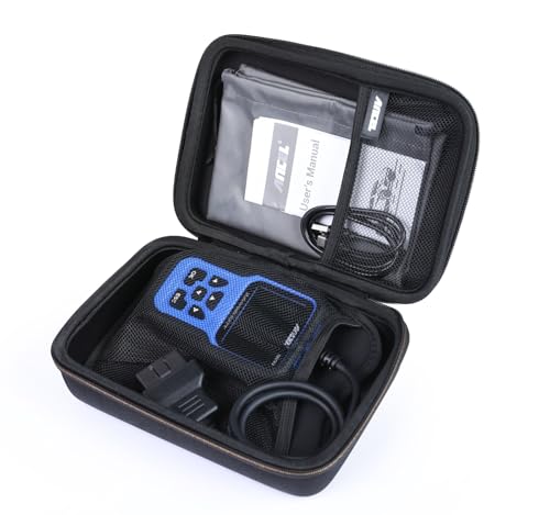 ANCEL Large Protective Case for OBD2 Scanner and Code Reader, Diagnostic Scan Tool Battery Tester, Storage Box (L) Compatible with ANCEL Products - color: Dark Gray