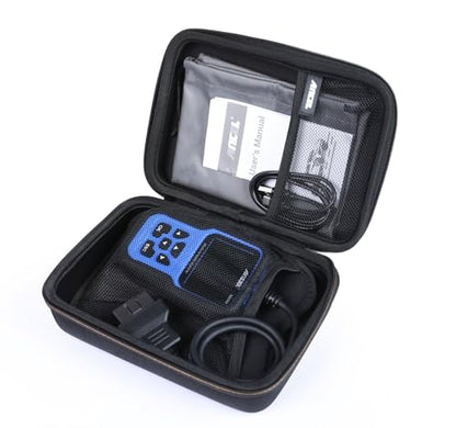 ANCEL Large Protective Case for OBD2 Scanner and Code Reader, Diagnostic Scan Tool Battery Tester, Storage Box (L) Compatible with ANCEL Products - color: Dark Gray