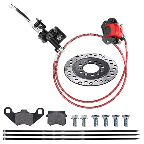 PRO BAT Mini ATV Hydraulic Disc Brake Kit - color: Red