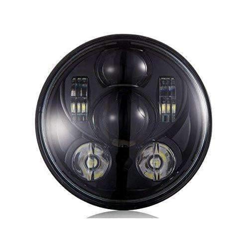 Eagle Lights 5.75 inch LED Motorcycle Headlight Kit for Honda VTX with Bracket and Hardware - Plug and Play (Black Generation III) fits 2002-2008 VTX 1800, VTX 1300 - color: Black Generation III