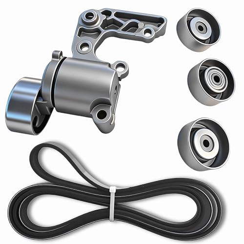 Serpentine Belt Drive Kit With Tensioner And Idler Pulleys For Toyota - size: Toyota 4runner (10-22), Fj Cruiser (12-14)