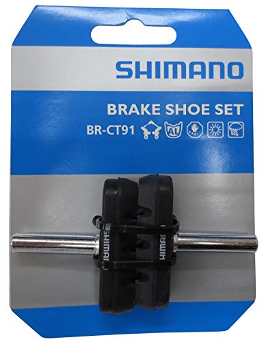 Shimano Unisex - Adult BR-CT91 Brake Shoes, Black, 1 Pair