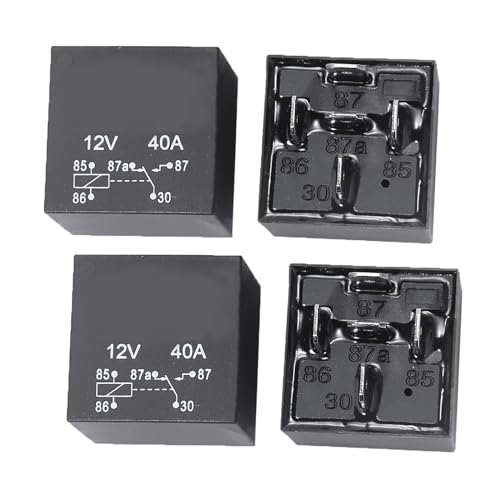 Hoypeyfiy 4PCS Power Trim and Tilt Relay 5 Pin 40A 12V Waterproof Car Relays 584416 586224 18-570 Replacement for Johnson Evinrude Outboard Marine Corp OMC；