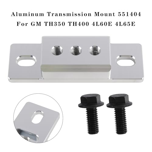 Bruce & Shark Aluminum Transmission Mount 551404 Fit for GM TH350 TH400 700R4 T56, 4L60E 4L65E 4L70E 4L80E 4L85E, 6L80E 6L90E, TR6060 2004R Powerglide Muncie 4 Speed