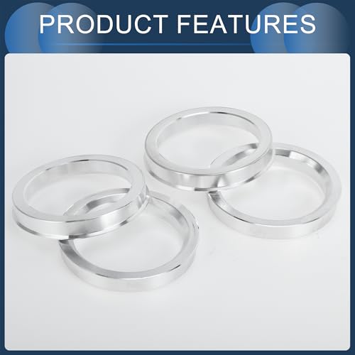 Hub Centric Rings, 54.1mm ID to 67.1mm OD Vehicle Wheel Hubrings Aluminum Alloy, 4 Pcs - size: 54.1mm Id to 67.1mm Od