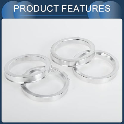 Hub Centric Rings, 54.1mm ID to 67.1mm OD Vehicle Wheel Hubrings Aluminum Alloy, 4 Pcs - size: 54.1mm Id to 67.1mm Od