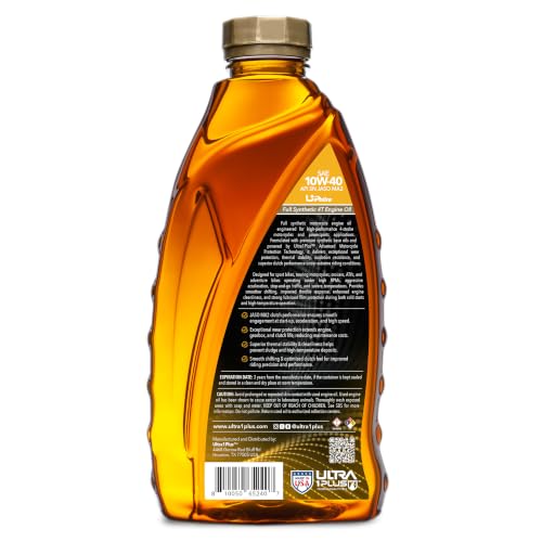 4T 10W-40 Full Synthetic Motorcycle Oil JASO MA2 API SN 3 Quarts - size: 3 Quarts