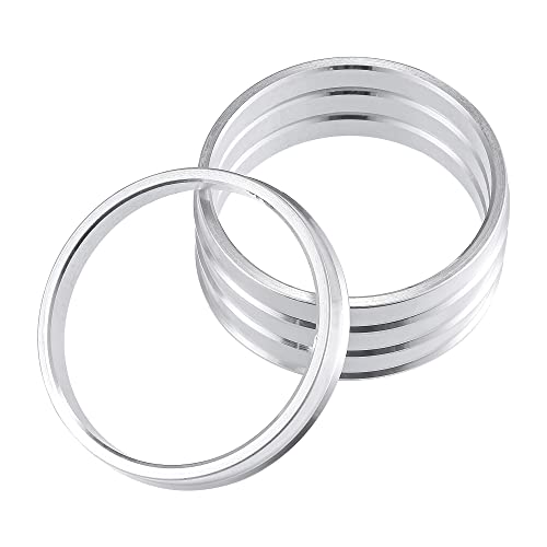 X AUTOHAUX 4pcs OD 74.1mm to ID 65.1mm Aluminum Alloy Hub Centric Rings - size: 74.1-65.1mm