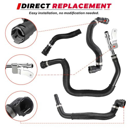 HVAC Heater Supply Return Hose Kit Fit For Jeep Chrysler 200 Cherokee 2.4L