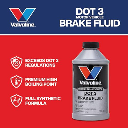 Valvoline DOT 3 Synthetic Brake Fluid, 12 oz - size: 12 fl oz