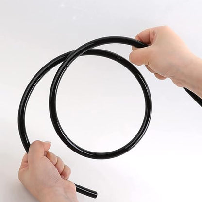 LokoCar 1/4" OD Nylon Airline 25ft DOT SAE J844 Air Brake Fluid Tube Black - size: 1/4" OD 25 Feet