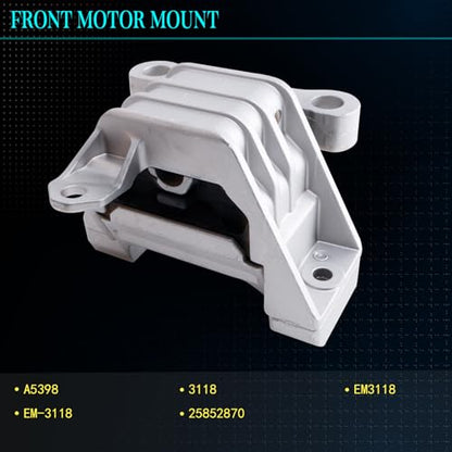 Motor Mount Kit for 2009-2012 Malibu 2.4L 6-Speed Auto Trans - size: A5398 A5504 A5503