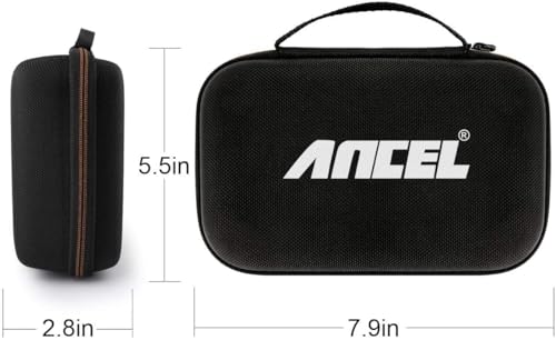 ANCEL Large Protective Case for OBD2 Scanner and Code Reader, Diagnostic Scan Tool Battery Tester, Storage Box (L) Compatible with ANCEL Products - color: Dark Gray