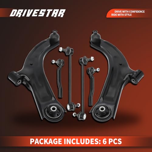 Front Suspension Kit Lower Control Arm Sway Bar Stabilizer Link Tie Rod End - size: CAK1316