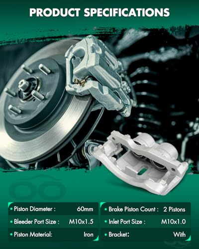 SCITOO - Front Disc Brake Calipers Assembly w/Bracket For Chevy,For GMC - size: Front[18B4817 & 18B4816]