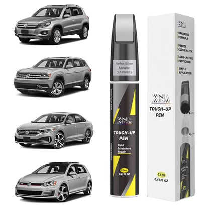 XNA Reflex Silver Metallic(LA7W/8E) for Volkswagen Touch Up Paint - color: Reflex Silver Metallic(LA7W/8E) for 2009-2018 Tiguan/2018-2020 Atlas/2001-2016 Jetta/2006-2010, 2015-2017, 2022-2024 Golf GTI/2012-2021 Passat/2010-2014 Golf/2004-2017 Touareg/2010
