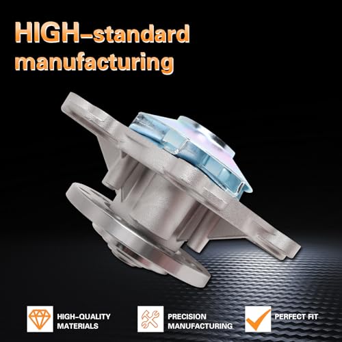 Water Pump and Thermostat Kit Compatible with 2009-2019 Traverse 3.6L - size: 2008-2017 Enclave