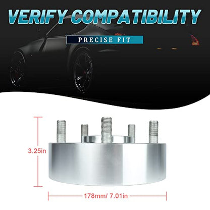 IRONTEK 2in 5x139.7mm Wheel Spacers (2", 77.8mm Hub Bore, M14X1.5 Studs) 5x5.5 to 5x5.5 Hubcentric Spacers Adapter 50mm FITS 2012-2020 for Ram 1500 [Silver 4 PCS] - size: 5x5.5-50mm