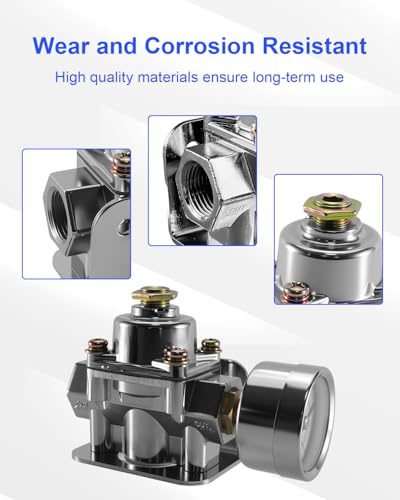 12-803 Adjustable Fuel Pressure Regulator Fit for Holley and Edelbrock