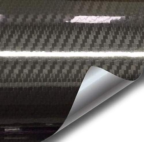 VVIVID Epoxy High Gloss Carbon Vinyl Automotive Wrap Film DIY Easy to Install No Mess (3ft x 5ft, Black) - color: Black, size: 3ft x 5ft
