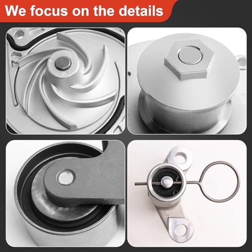 Engine Timing Belt Kit with Water Pump Compatible with Dodge/Chrysler - size: ZSD-003