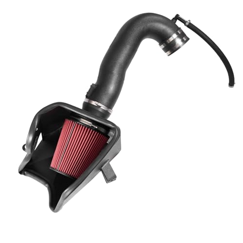 VEVOR Cold Air Intake, 3.9 Inch Cold Air Intake System + Heat Shield Compatible with 2019-2025 Chevy Silverado/GMC Sierra, 2021-2025 Cadillac Escalade 6.2L, High Flow Filter Kit Improved Horsepower - size: 2019-2025 Chevy/GMC 6.2L