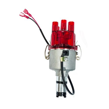 009 Chrome Centrifugal Distributor Fits for VW Bug Buggy Ghia Bus, Replaces 9230081094 - Electronic Ignition Replacement Part - color: 4# Red 009 0231178009EL