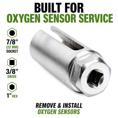 OEMTOOLS 25001 o2 sensor socket 3/8" Drive x 7/8"(22mm) - style: Oxygen Sensor Socket