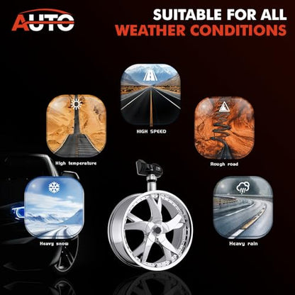 4Pack 315/433MHZ Universal Pre-Programmed TPMS Sensor Tire Pressure Monitoring Sensors Compatible with BMW Model