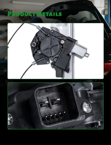 Front Driver Side Power Window Regulator with Motor - size: 751-724
