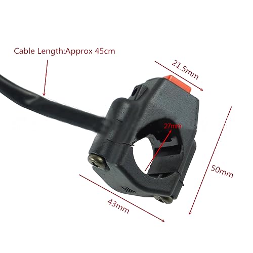 2 Pack Motorcycle Engine Stop Start Kill Switch Button Universal Red Green Dual Control Mini Bike Kill Switch Motorbike Kill Stop Switch Dirt Bike ON Off Switches for ATV Dirt Pit Bike Scooter