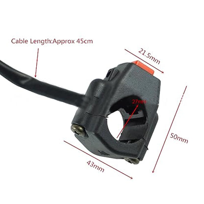 2 Pack Motorcycle Engine Stop Start Kill Switch Button Universal Red Green Dual Control Mini Bike Kill Switch Motorbike Kill Stop Switch Dirt Bike ON Off Switches for ATV Dirt Pit Bike Scooter