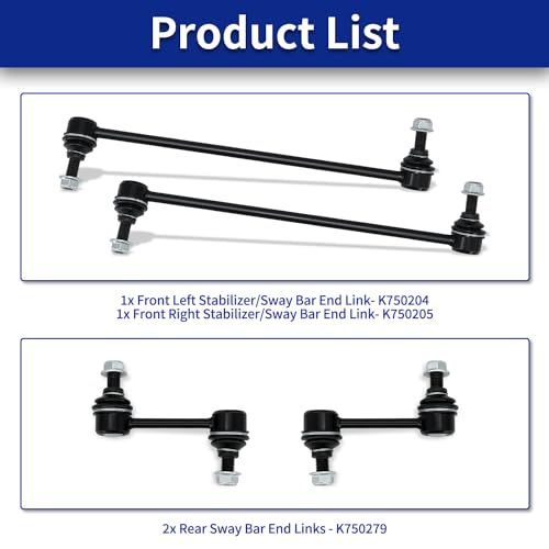 4Pcs Sway Bar Links Fit for 2011-2013 Kia Sorento