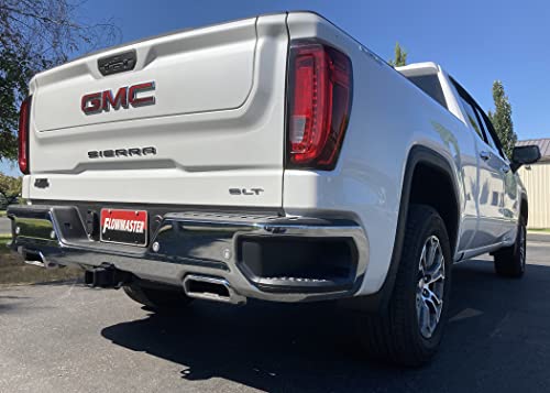 Flowmaster 717890 FlowFX Cat-Back Exhaust Kit 3.5 Inch Dual 2.5 Inch Tailpipes 409 Stainless Steel Compatible with 2019-2023 Chevy Silverado GMC Sierra 1500 6.2L 2/4WD and all Wheelbases