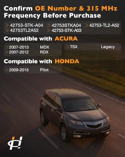 315MHz Upgraded Pre-Programmed TPMS Sensor Fits Honda 2009-2015 Pilot