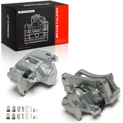 A-Premium Rear Left and Right Side Disc Brake Caliper with Bracket