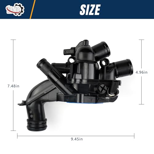 BHB Engine Coolant Thermostat Housing Assembly Compatible with N16 N18 MINI Cooper Clubman Countryman JCW 2011-2016 11538674895
