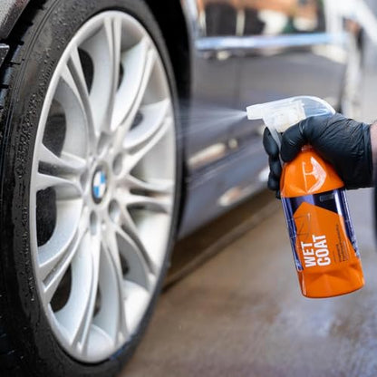 GYEON Wet Coat 1000ml - Hydrophobic Ceramic Spray Coating for Cars - High Gloss Solutions for Your Car Paint Wheels and Glass - Spray On Rinse Off Easy DIY Use Formula (Pack of 2) - size: 33.8 Fl Oz (Pack of 2)