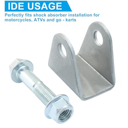 Universal Shock Mount Kit, Silver Steel, 4 Pack