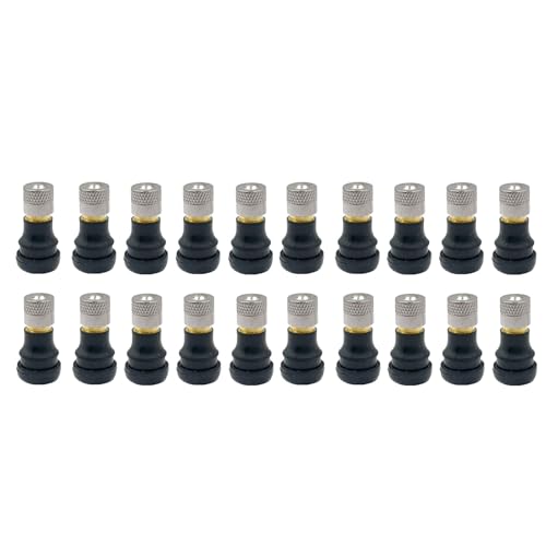 20Pcs Tubeless Tire Valve Stems Vacuum Valve Accessories Tire Stem Repair Stable Stem Set Compatible with Electric Scooter M365 Pro Ninebot Max G30P Motorcycle Straight