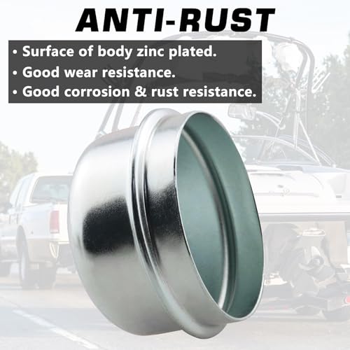 4pcs 1.98'' Trailer Hub Dust Caps for 2000 3500 lb Axle Spindle - color: 1.98'' Caps 4pcs