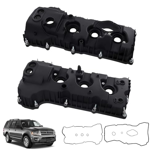Engine Valve Covers Left Right Compatible with 2013-2019 Ford F-150 Expedition Transit Mark LT Navigator 3.5L Replacement for BR3Z-6582R /BR3Z-6582G - color: BR3Z-6582R Engine Valve Covers