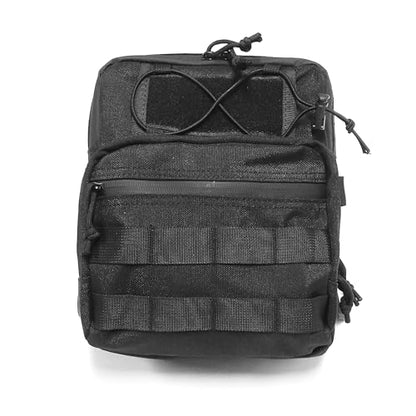MZS Motorcycle Handlebar Bag, 6.5L Dual Use Molle Pouch Black - size: 6.5L