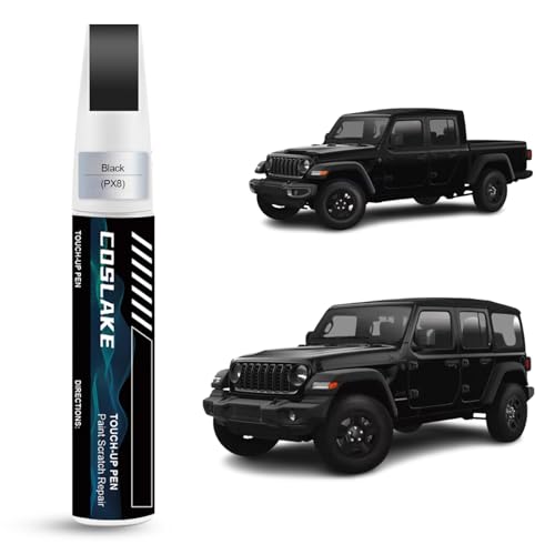Car Touch Up Paint(Black(PX8)) for Jeep - color: Black(PX8) for 2025 Wrangler/2024 Wrangler/2025 Gladiator/2024 Gladiator