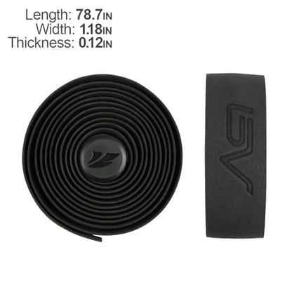 BV EVA Road Bike Handlebar Tapes, Bicycle Bar Tape, Cycling Handle Wraps – 2 Rolls - color: Black