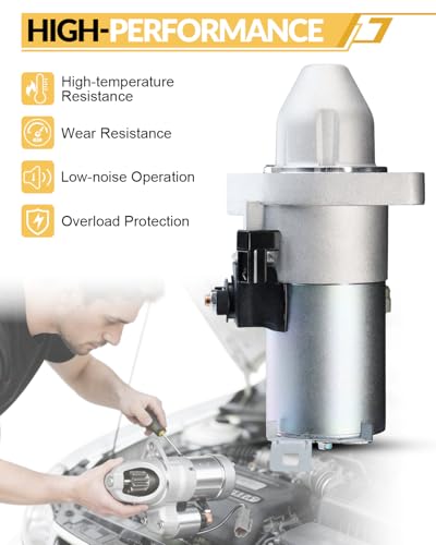 AATEE 1.6KW 9 Teeth Starter Motor Fit for:-Honda Accord 2006-2012 2.4L L4 - style: 17960N