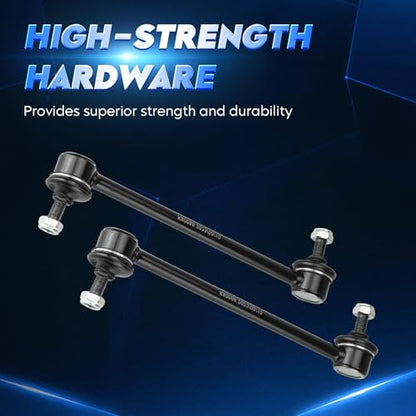 Front Strut Shock Assembly & Sway Bar Links for Ford Focus 2.0L 2006-2011 - size: Front Struts+Sway