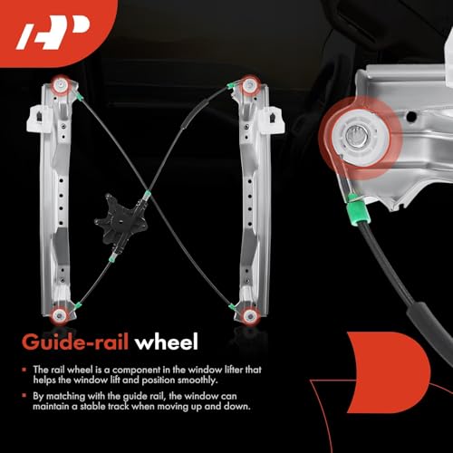 A-Premium Power Window Regulator Front Passenger Side, Without Motor - style: Front Passenger