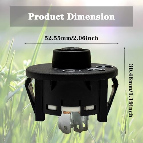 117-2221 Ignition Switch with Key 3 Position 5 Terminals for Zero Z Master Time Cutter SS ZS Series Titan Exmark Lazer Z Quest Next Toro Zero Turn Mower Parts Power Switchs 137-4100 - color: 117-2221