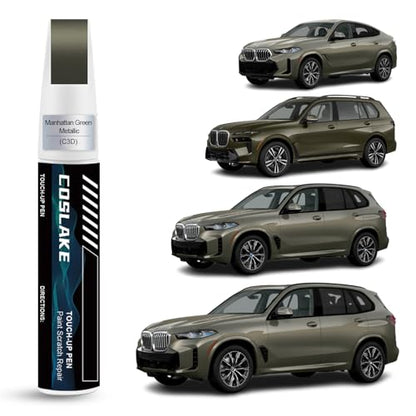 Car Touch Up Paint(Manhattan Green Metallic(C3D)) for BMW - color: Manhattan Green Metallic(C3D) for X5/X6/X7